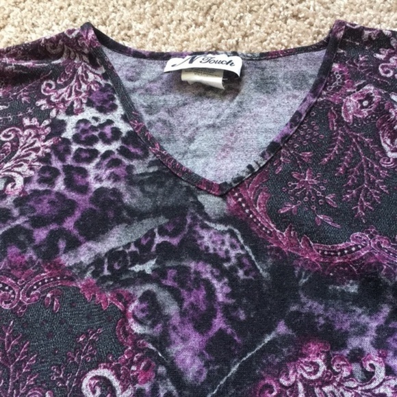 Purple Batwing Blouse - Picture 3 of 7